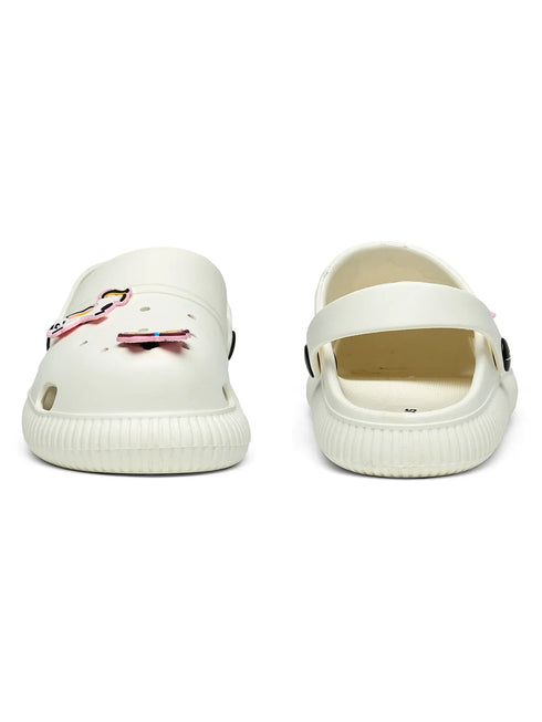 GC-9002C White Child Clogs